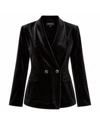Smart and Joy - Velvet Jacket With A Flat Neckline - Lyst
