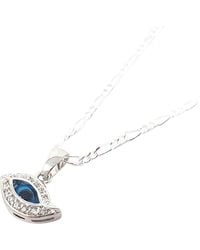 Harfi - Evil Eye Pendant Charm Sterling Necklace - Lyst
