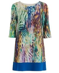 Conquista - Hem Detail A Line Dress - Lyst