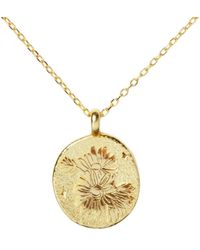 Little Sky Stone - Daisy April Birth Flower Necklace - Lyst