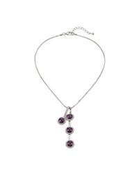 Modenaire - Amethyst Sunflower Crystal Pendant Necklace - Lyst