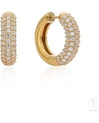 The Jewelz - 'Trinity Glow' 925 Huggies Earrings - Lyst