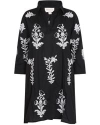 NoLoGo-chic - Short Tourist Dress With Embroidery Cotton - Lyst