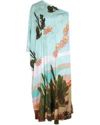Jessica Russell Flint - One Shoulder Kaftan Dress - Lyst