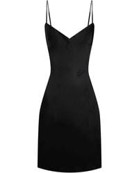 Silkinc - Crystal Bias Cut V-Neck Mini Slip Dress - Lyst