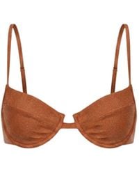 Veroni Swim - Allura Lurex Bikini Top - Lyst