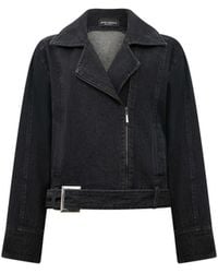 James Lakeland - Denim Biker Jacket - Lyst