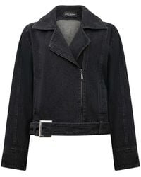 James Lakeland - Denim Biker Jacket - Lyst