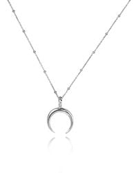 The Jewellery Store London - The Intuition Charm, Crescent Horn, Necklace - Lyst