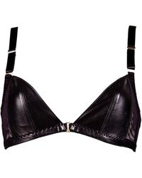 Something Wicked - Montana Leather Soft Cup Triangle Bra - Lyst