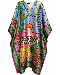 Richa Sharma - Handcrafted Pure Silk Luxury Kaftan - Lyst
