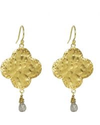 Yvonne Henderson Jewellery - Statement Moroccan Style Clover Earrings With Labradorite - Lyst