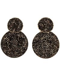 Crystals and Co - Diamond Double Drop Earrings - Lyst
