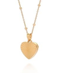 Nellou Jewellery - Aura Heart Locket Necklace - Lyst
