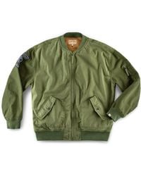 &SONS Trading Co - Damsons Cali Bomber Jacket Army - Lyst