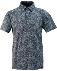 lords of harlech - Paisley Cotton Stretch Polo Shirt - Lyst