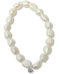 FV Jewellery - La Pierre Keshi Pearl Stretchy Bracelet - Lyst