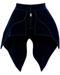 Julia Allert - Sculpted Velvet Peplum Belt - Lyst