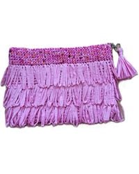 Springmoonatelier - Luxury Star Candy – Sequin And Tassel Handmade Raffia Bag - Lyst