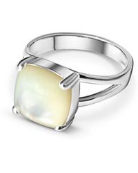 FV Jewellery - La Stèle Mother Of Pearl Square Ring - Lyst