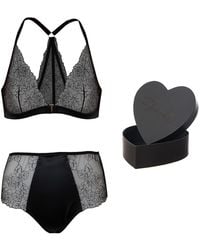 Tallulah Love - Midnight Rose Gift Set: Bralette,High-Waisted Brief & Gift Box - Lyst