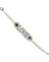 Artisan - 925 Sterling Kyanite & Diamond Love Macramé Bracelet - Lyst