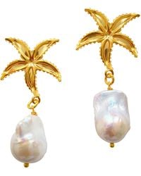 Smilla Brav - Baroque Pearl Earrings Seestern - Lyst