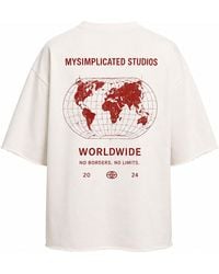 mysimplicated - Neutrals Worldwide Ivory Tee W - Lyst