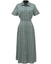 Smart and Joy - Vintage Graphic Print Shirt Dress - Lyst