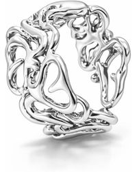Unaloe - Intertwined Hearts Ring - Lyst