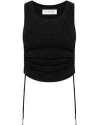 Mandragora - Adjustable Strap Crop Top Made Of Viscose – Ivy - Lyst
