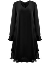 James Lakeland - Long Sleeve Wave Hem Dress - Lyst