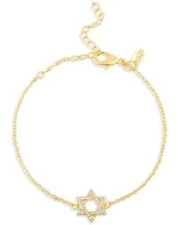 SHYMI - Pave Star Of David Bracelet - Lyst