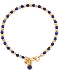 Nellou Jewellery - Linear September Birthstone Bracelet Lapis Plated Sterling - Lyst