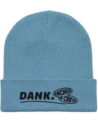 Anchor and Crew - Light Dank Gen. Organic Cotton Embroidered Beanie - Lyst