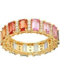Artisan - 18K Multi-Color Sapphire & Diamond Eternity Ring - Lyst