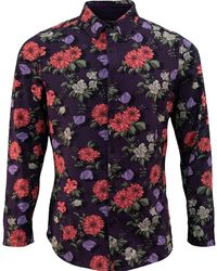 lords of harlech - Sawyer Augustus Floral Knit Shirt - Lyst
