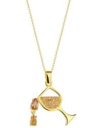 Spero London - Wine Glass Sterling Necklace - Lyst