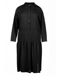 Conquista - Oversized Dress With Buttons - Lyst