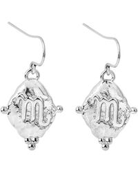 Seven Saints - Scorpio Vintage-Style Dangle Earrings, Rhodium Plated - Lyst