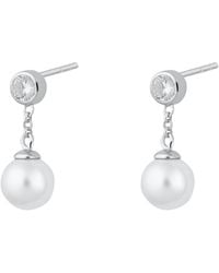 Scream Pretty - Pearl Drop Stud Earrings - Lyst