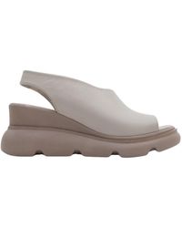Forever & Always Shoes - Neutrals Agusto Leather Platform Sandal - Lyst