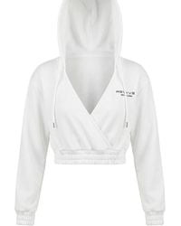 Revyve Active - Cropped V-Neck Hoodie - Lyst