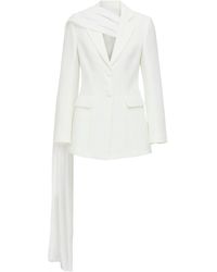 NAZLI CEREN - Marylebone Blazer With Chiffon - Lyst