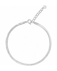 Esterah - Beaded Double Chain Bracelet - Lyst