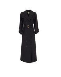 Julia Allert - Belted Double-breasted Trench Dress - Lyst