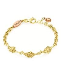 Unaloe - Everblack Leaves Bracelet - Lyst