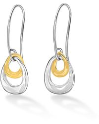 Dower & Hall - Entwined Open Double Oval Earrings - Lyst