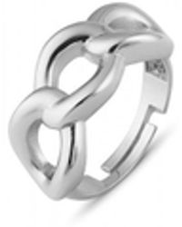 Spero London - Chunky Three Chain Sterling Adjustable Statement Ring - Lyst