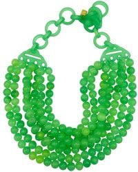Michael Nash Jewelry - Juliette Multi Strand Jade Resin Necklace - Lyst